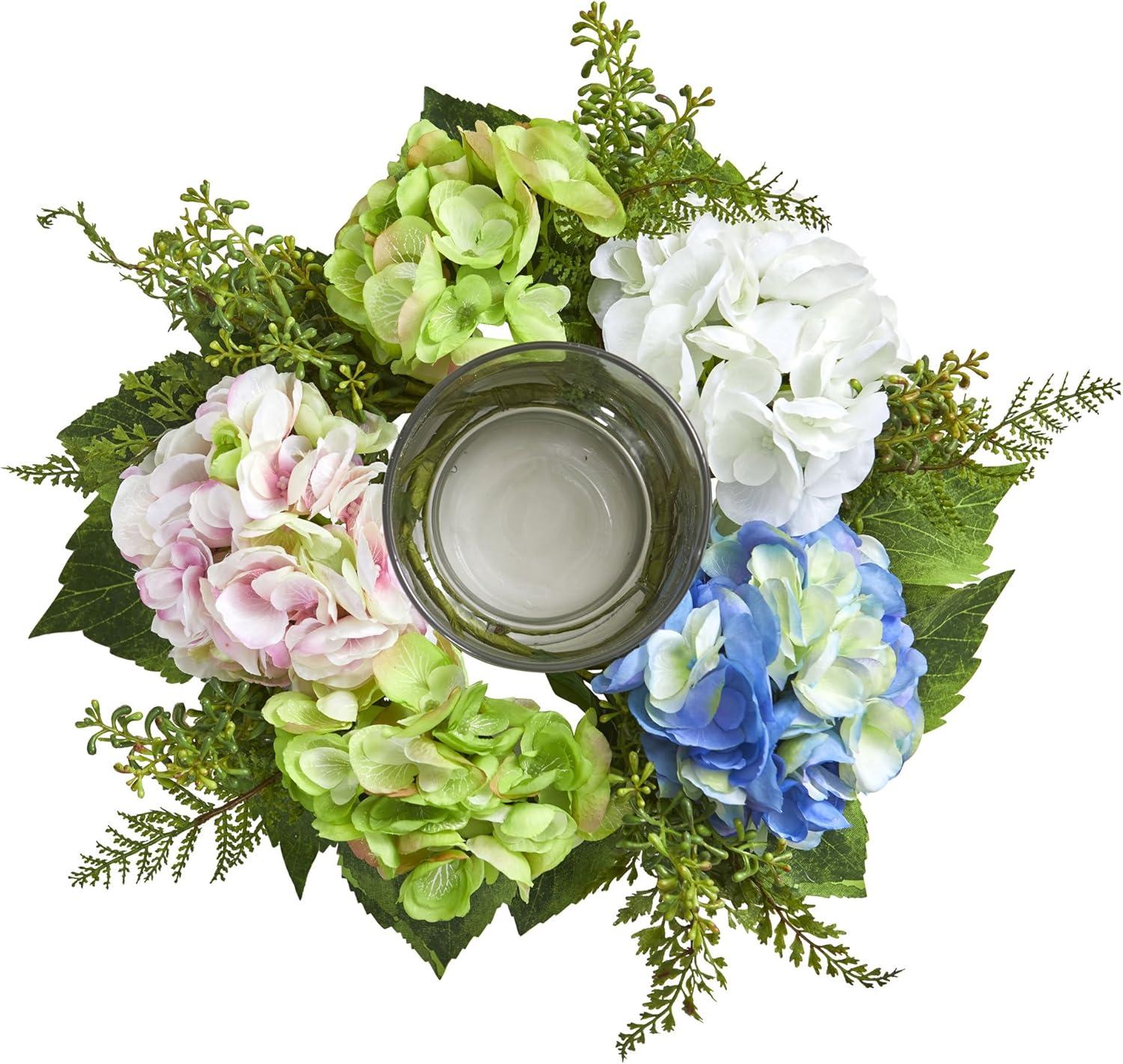 Nearly Natural 5.5-in Hydrangea Artificial Candelabrum