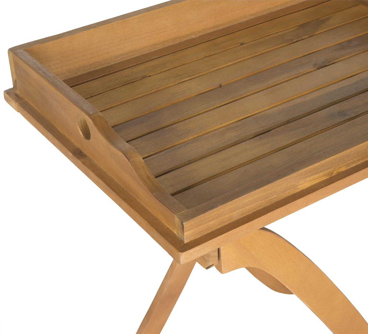 Covina Tray Table - Indoor/Outdoor - PAT6716 - Natural - Safavieh