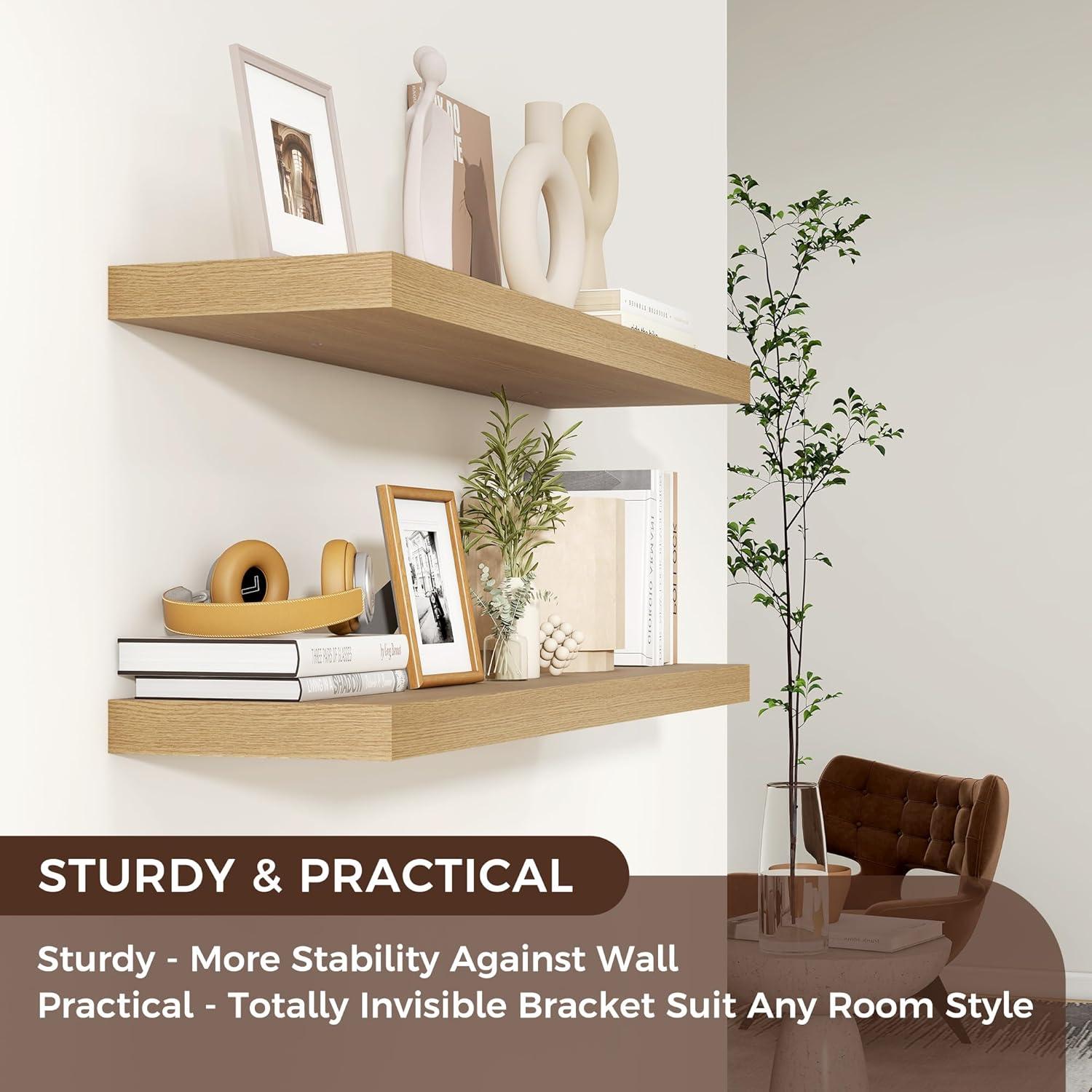 Hokku Designs Soeke 2 Piece Floating Shelf