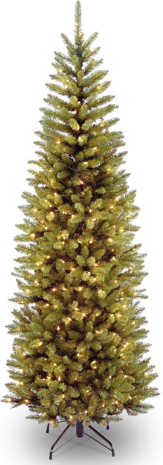 Pencil Slim Kingswood Fir Artificial Christmas Tree Clear Lights - National Tree Company