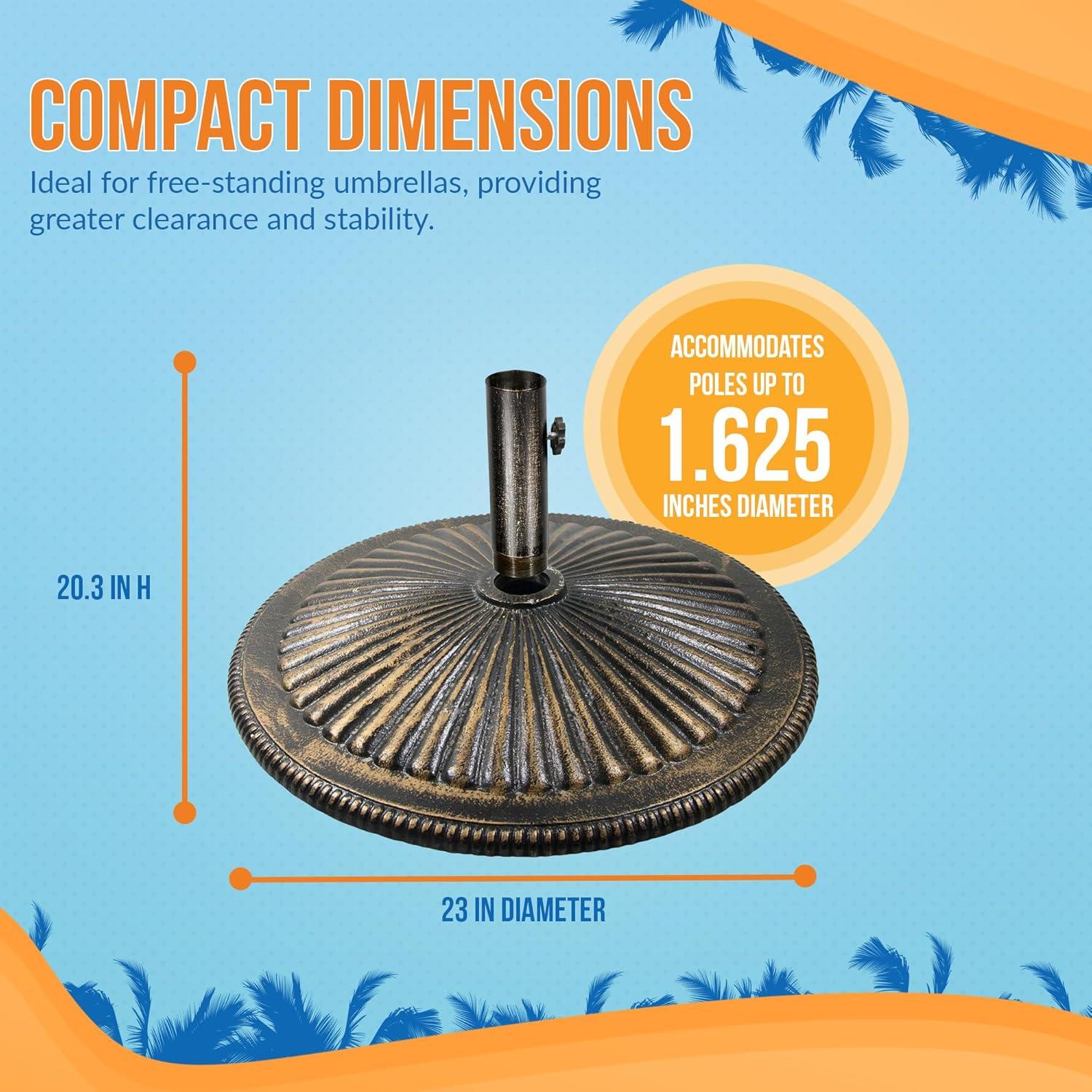Blue Wave Products 50 Lb. Cast Iron Umbrella Base