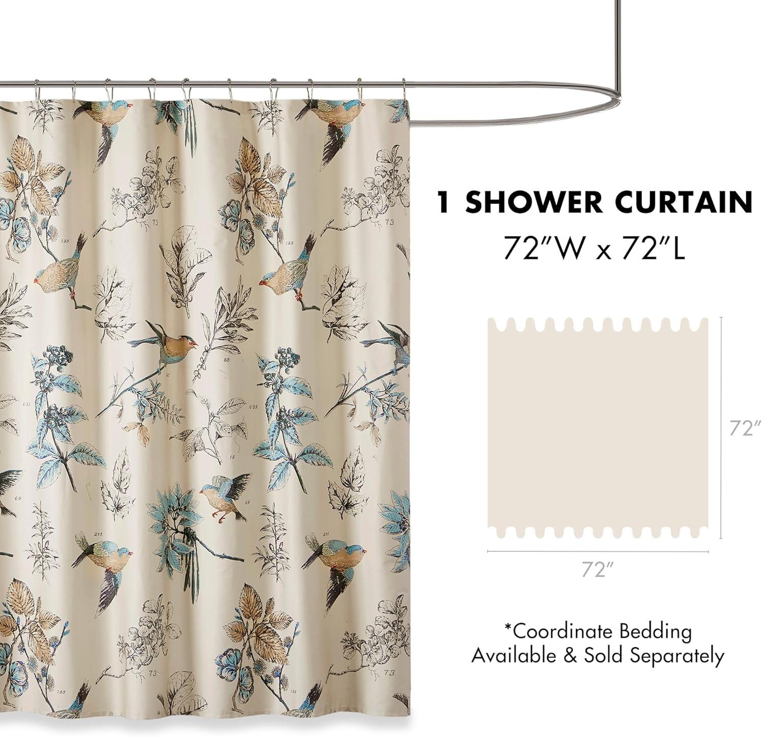 Madison Park Quincy 100% Cotton Single Shower Curtain