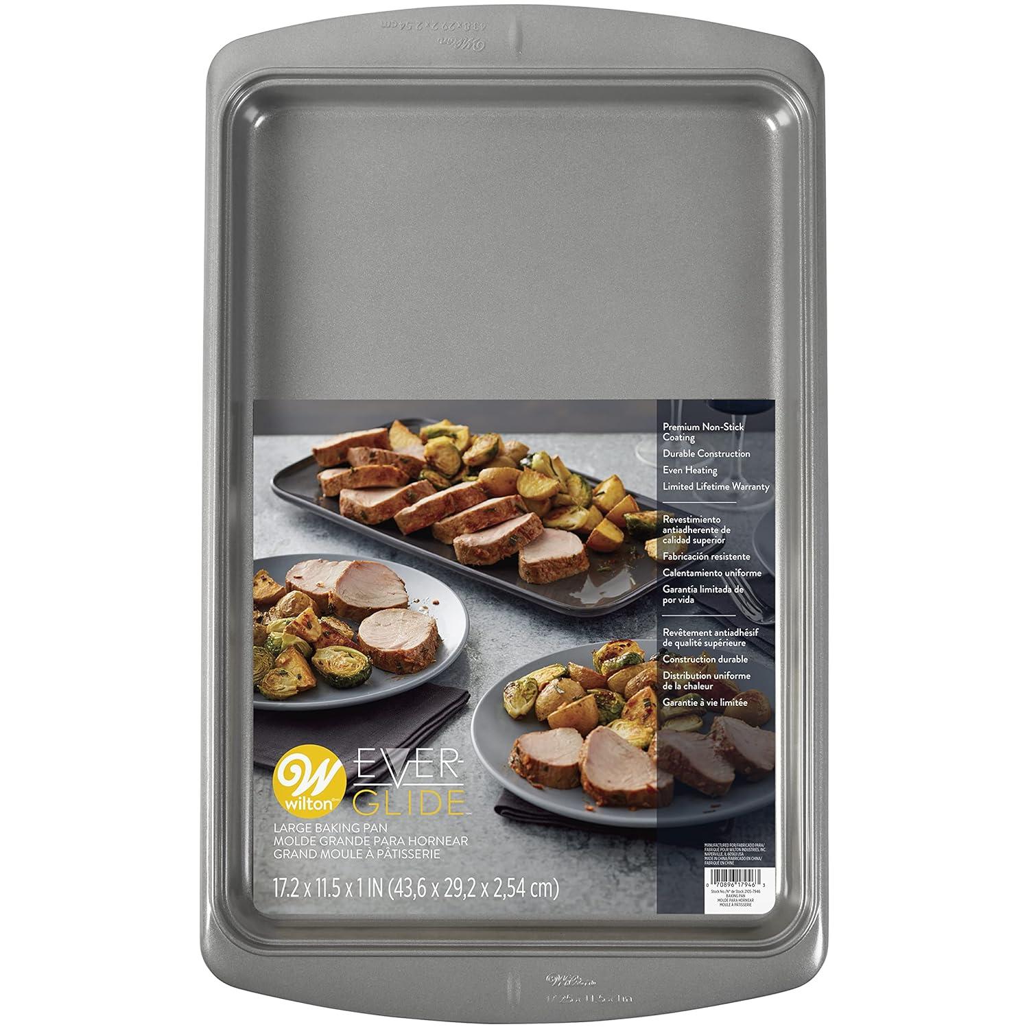Wilton Ever-Glide Non-Stick Large Cookie Pan, 17.25 x 11.5-Inch