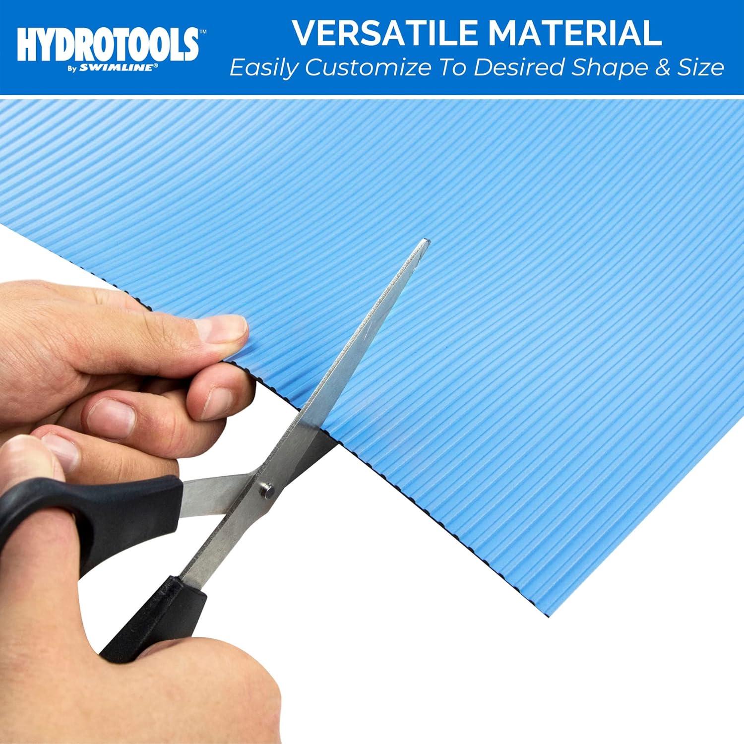 HYDROTOOLS By SWIMLINE Original 9" x 36" Ladder Mat, Non Slip Mat Pool Liner Protector for Above Ground Pools, Durable Ribbed Texture