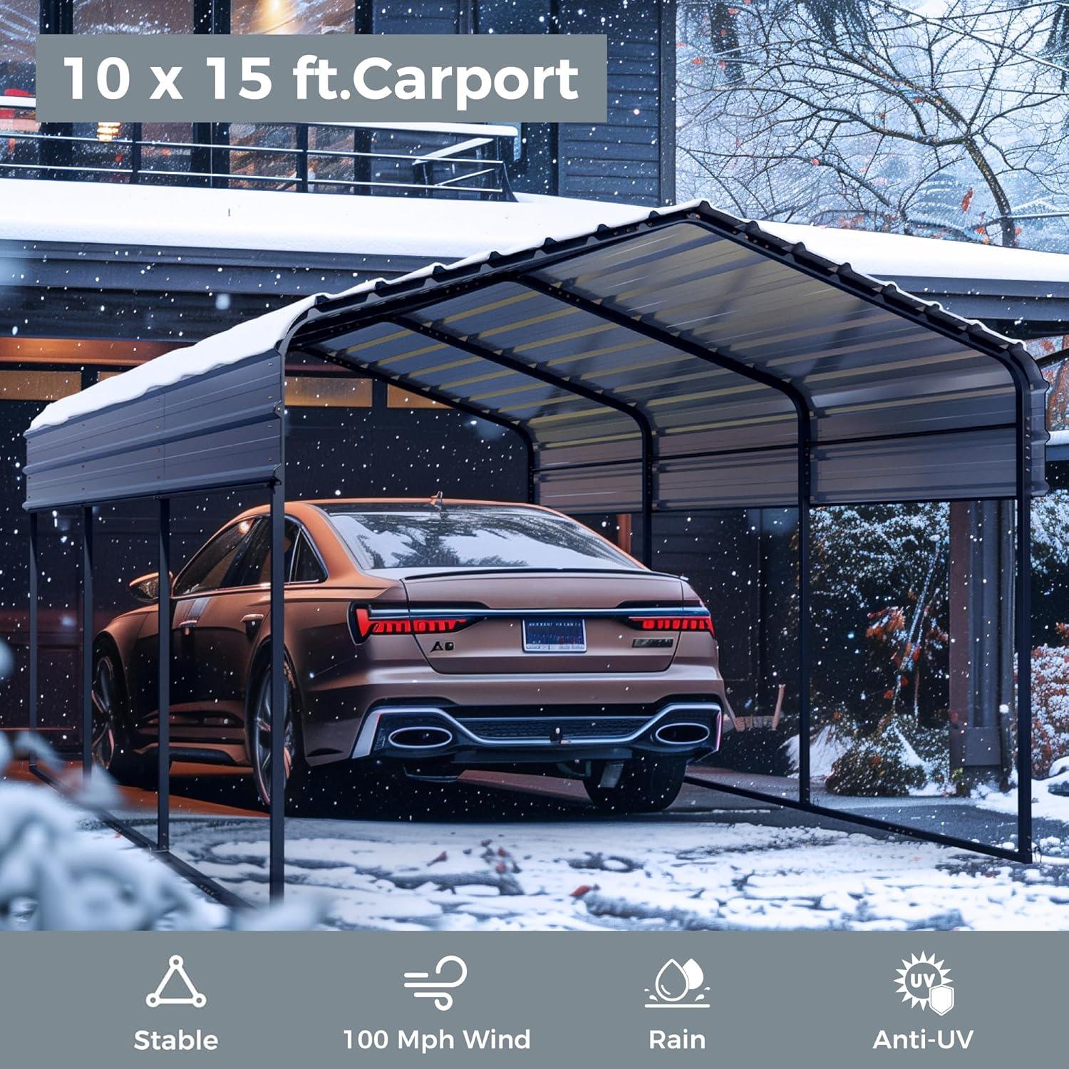 Alphamarts 10x15 Replacement Side Wall for Alphamarts Carport ( Only Side Wall )