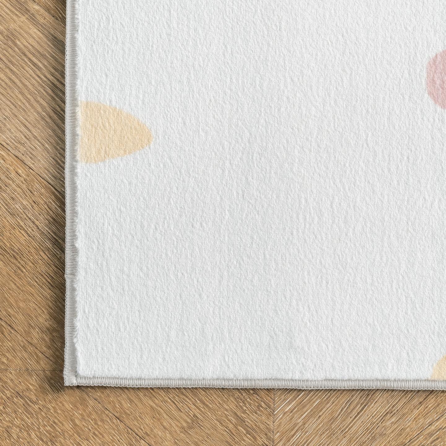 Nuloom Calla Polka Dot 5x8 Indoor Area Rug for Living Room Bedroom Dining Room Nursery Kitchen, Multicolor/Ivory