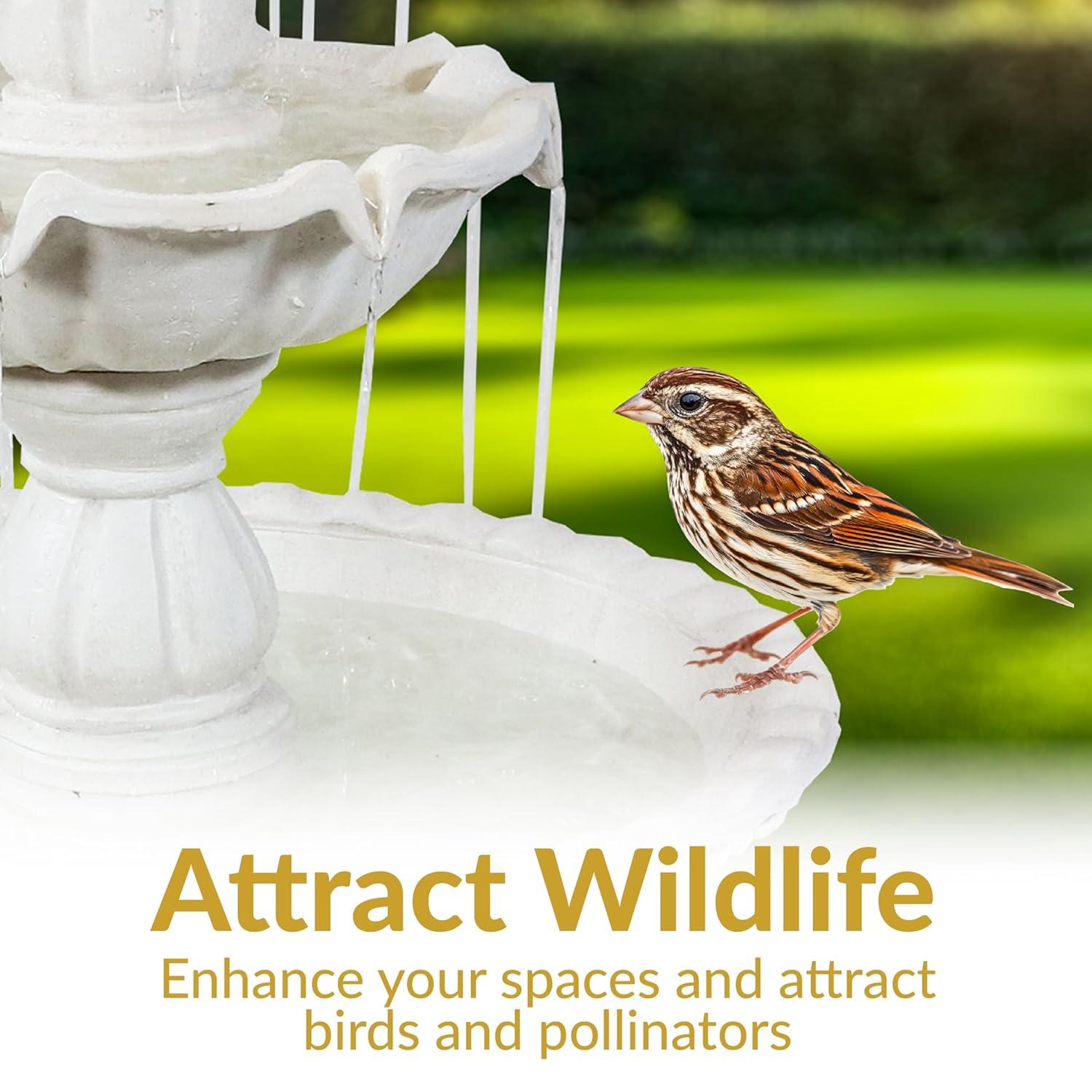 Sunnydaze Electric Fiberglass 3-Tier Welcome Pineapple Top Outdoor Water Fountain - 57" - White