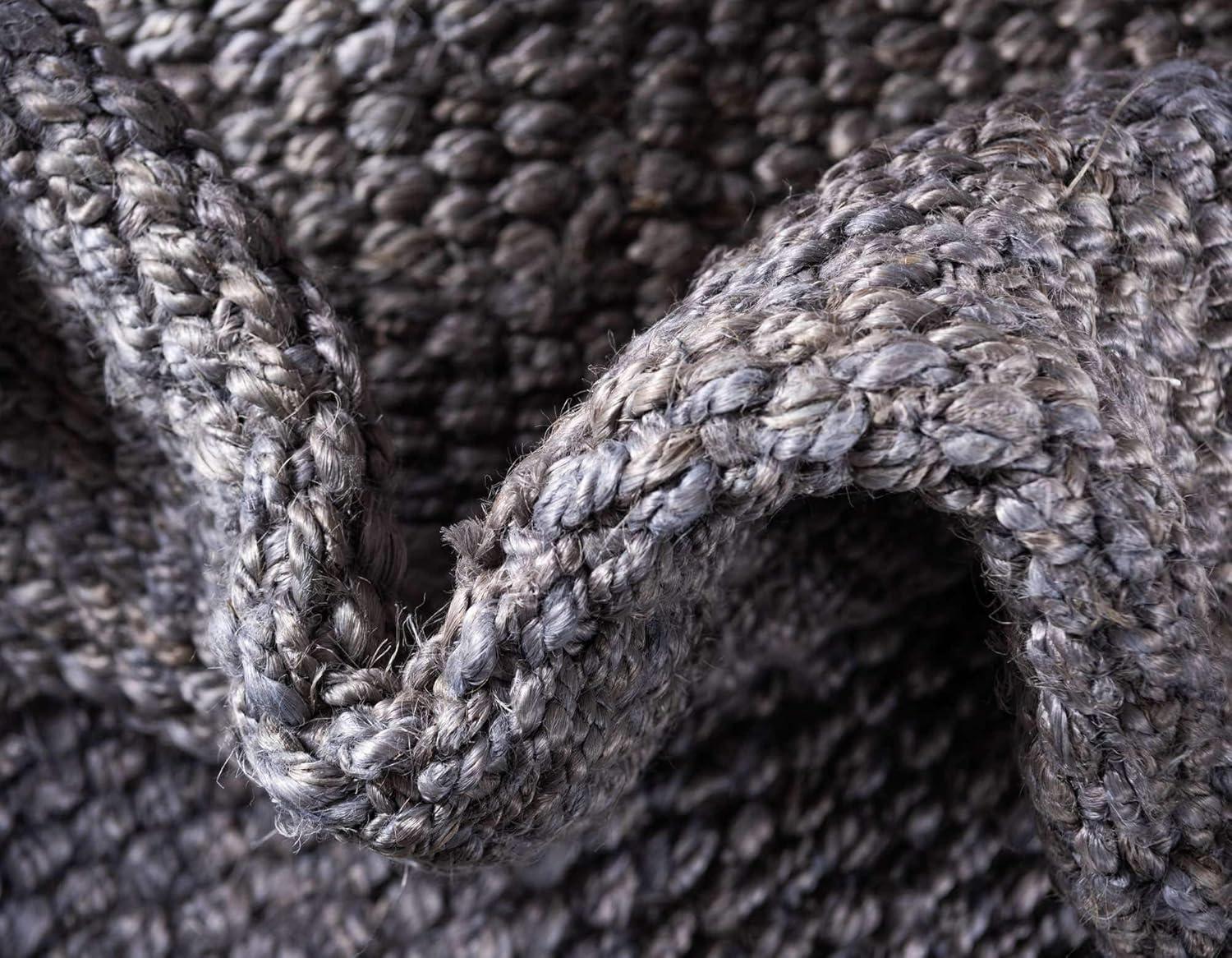 Unique Loom 2' 7 x 6' 1 Chunky Jute  Runner Rug
