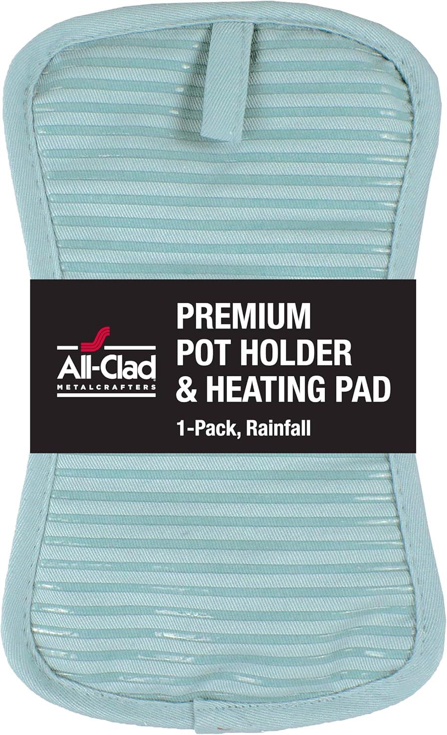 Rainfall Blue Silicone and Cotton Pot Holder