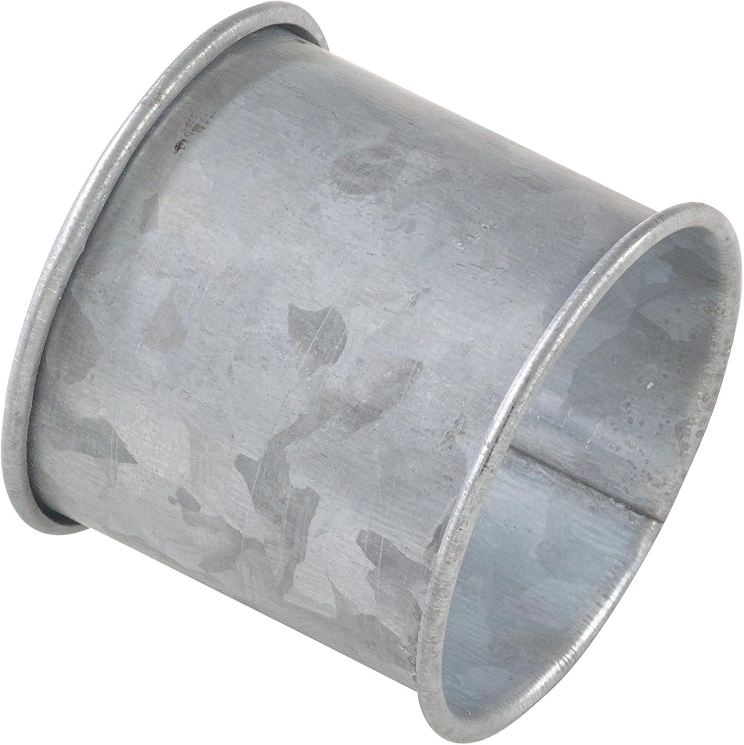 Rustic Gray Metal Napkin Rings - Set of 4