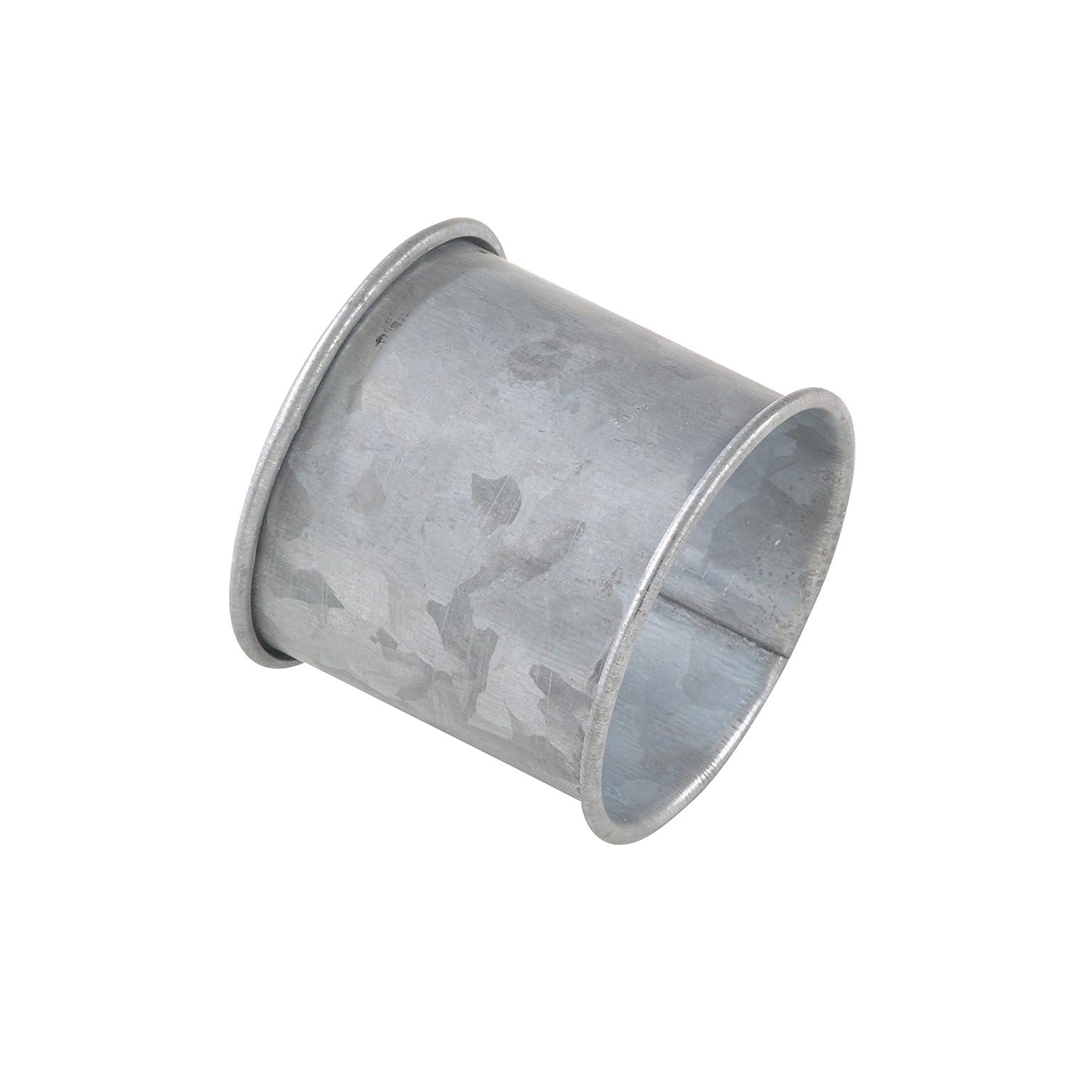 Saro Lifestyle Silver Galvanized Design Industrial Style Metal Napkin Ring Set of 4