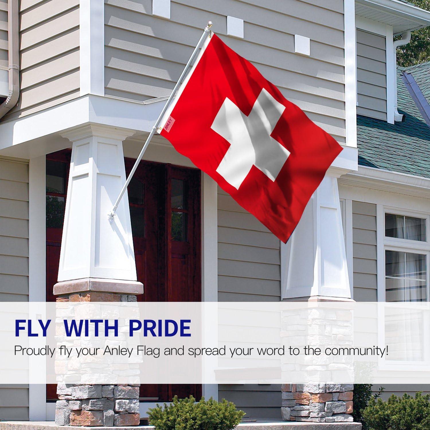 ANLEY 3x5 Foot Switzerland Flag - Swiss Flags Polyester