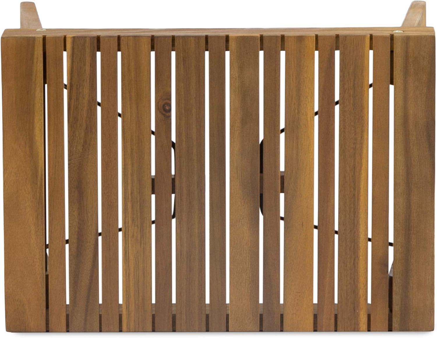 Kyoto Acacia Wood Folding Side Table - Teak - Christopher Knight Home