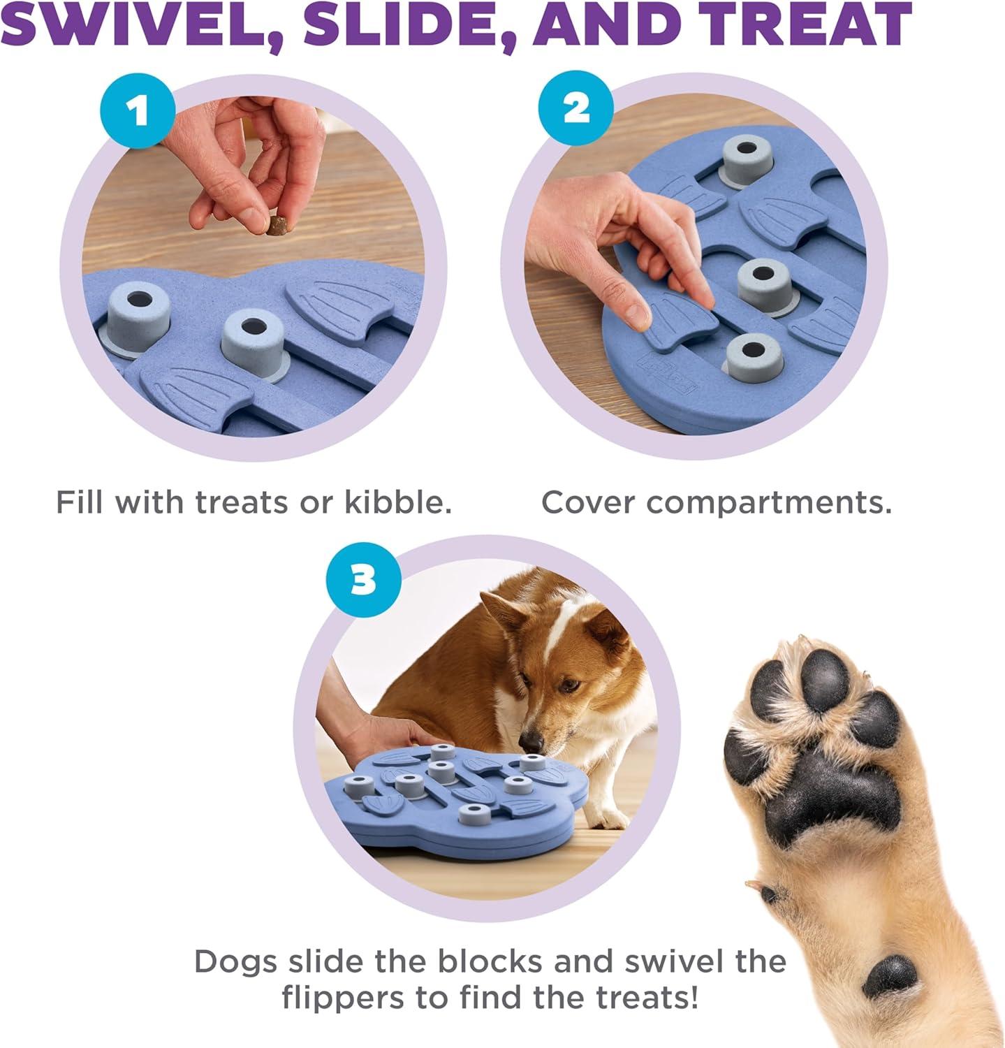 Nina Ottosson by Outward Hound Dog Hide N' Slide Interactive Treat Puzzle Dog Toy