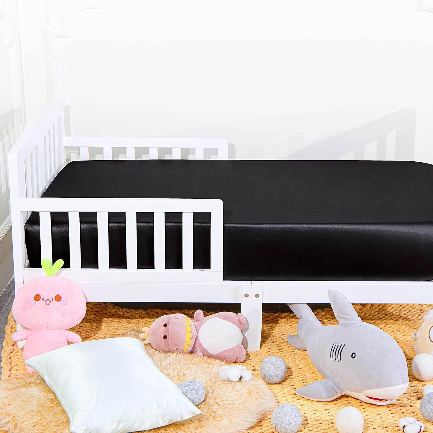 NTBAY Fitted Crib Sheet, 100% Brushed Microfiber Crib Sheet for Standard Crib and Toddler Mattresses, 28 x 52 Inches - NTBAY