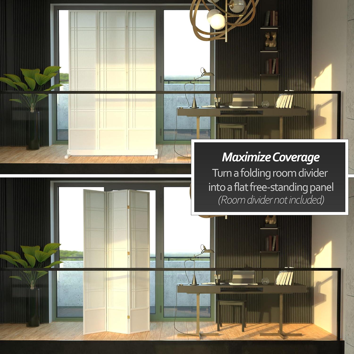 Room Divider Stand (Stand Only) 3-Panel White