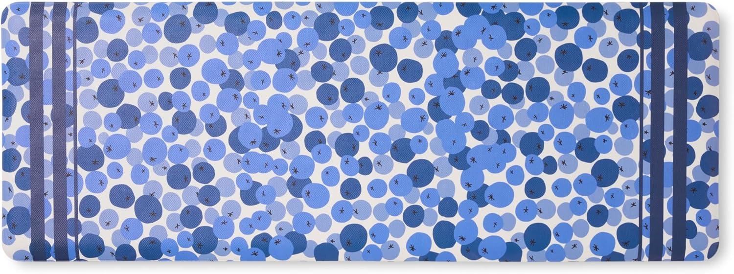 Sur La Table Kitchen Essentials SUR LA TABLE KITCHEN ESSENTIALS Fresh Blueberries Fruit Kitchen Mat Blue/White