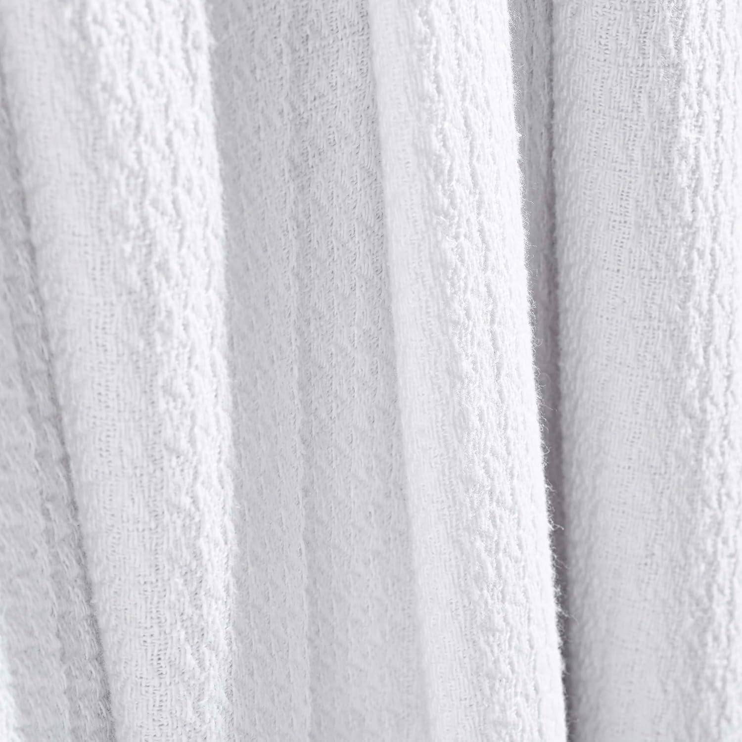 Superior Waffle Weave Honeycomb Knit Soft Textured All-Season Cotton Blanket