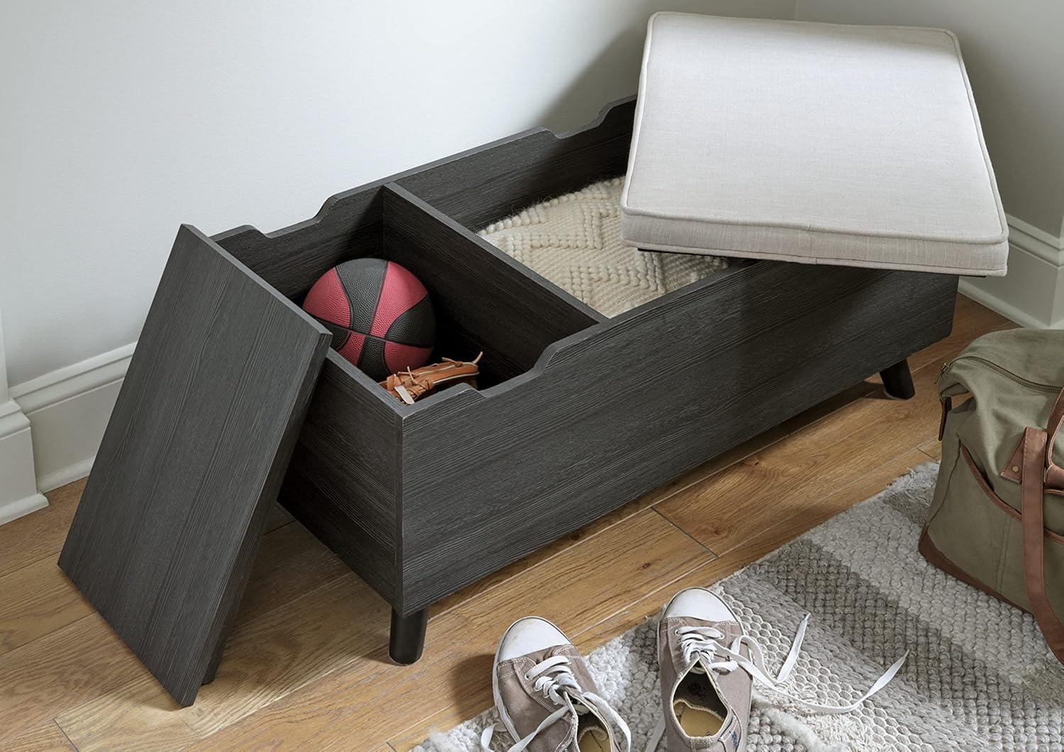 Loon Peak® Kadira Polyester Upholstered Storage Bench
