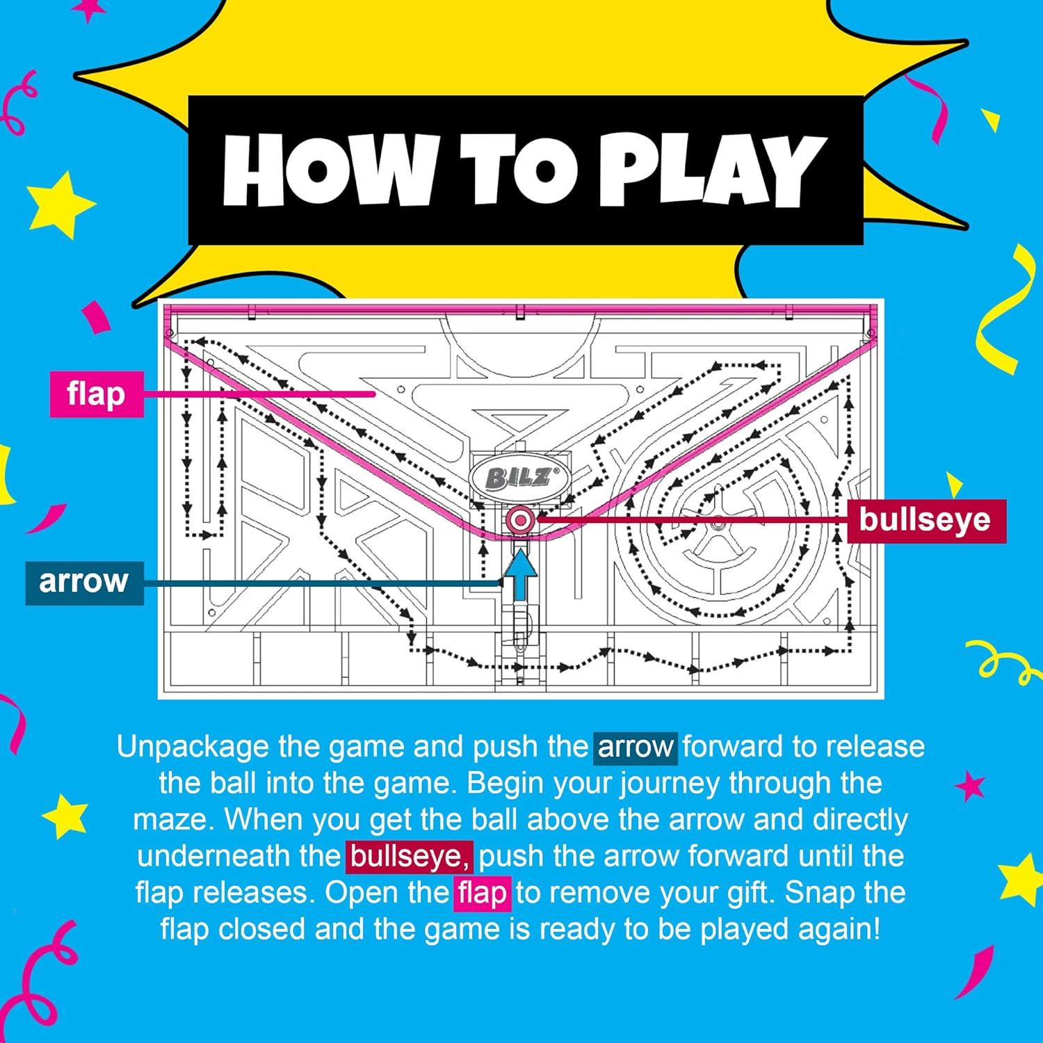 BILZ Money Puzzle E-Lope - Brain Teasing Maze for Cash or Tickets - Fun Way to Give Gifts - Reusable Puzzle for Kids, Adults and All Ages