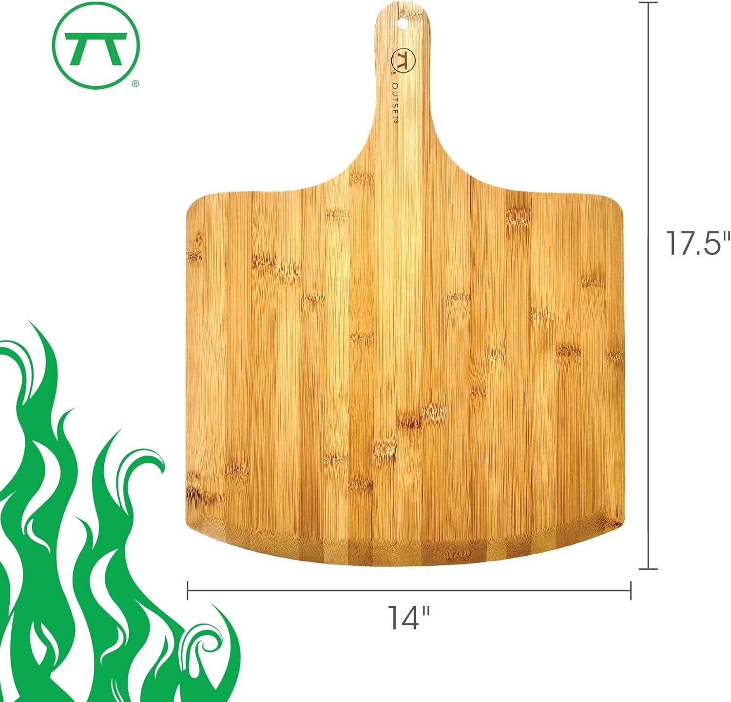 Extra Large Bamboo Pizza Peel with Handle, 18" x 14"