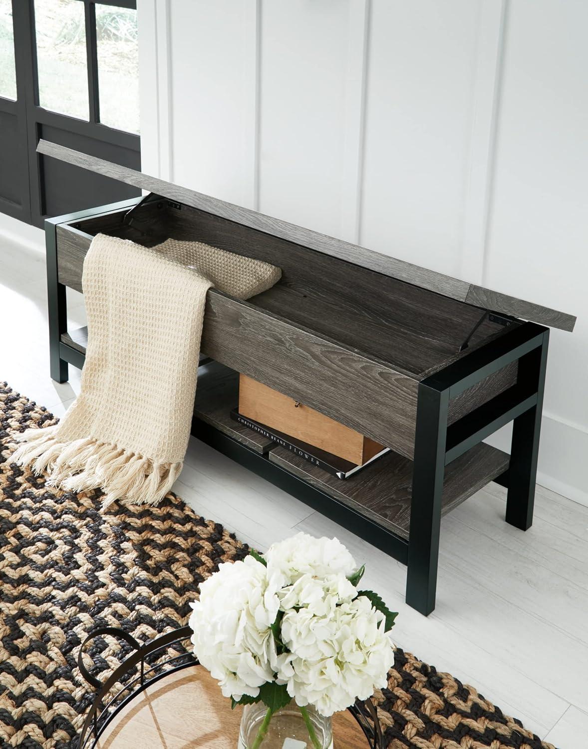 Signature Design by Ashley Casual Rhyson Storage Bench, Brown