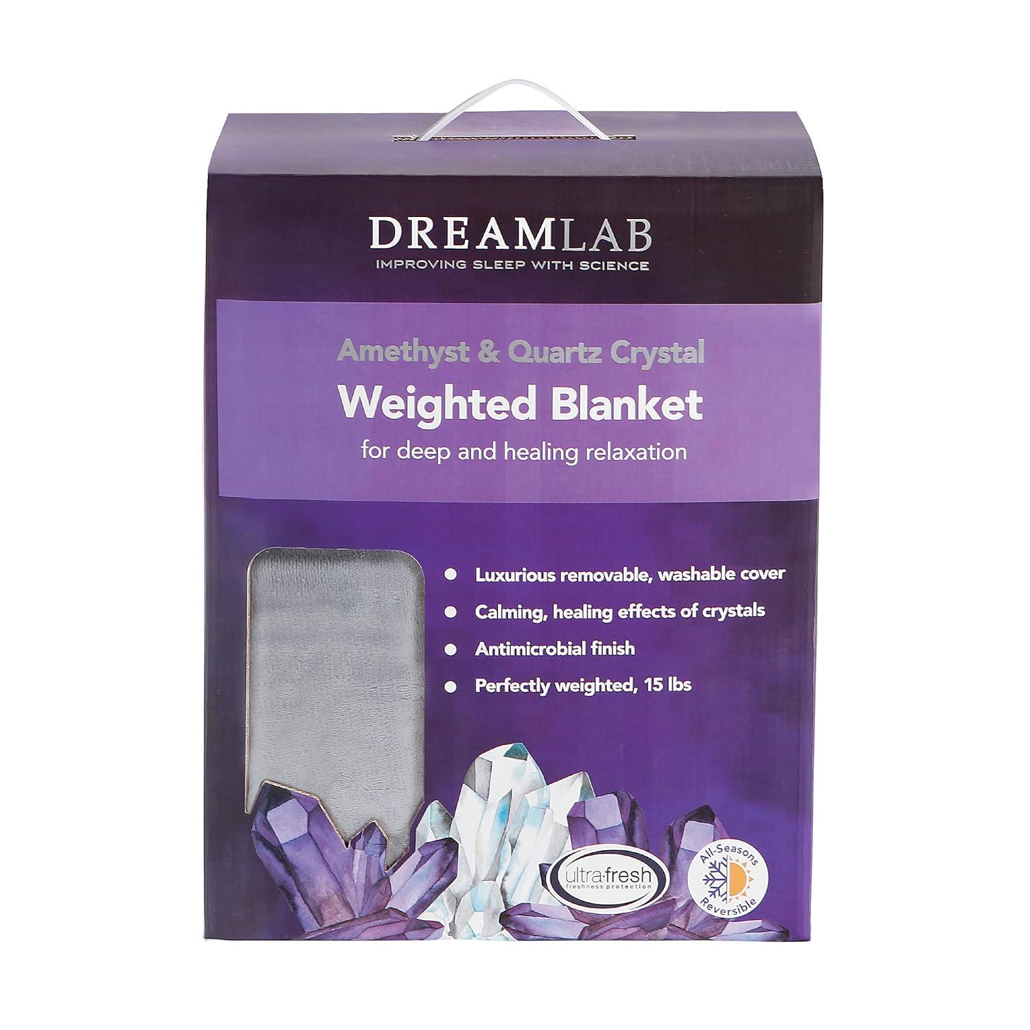 Dreamlab Bohemian Gray, White, Multi-color Microfiber Reversible Bed Blanket Queen