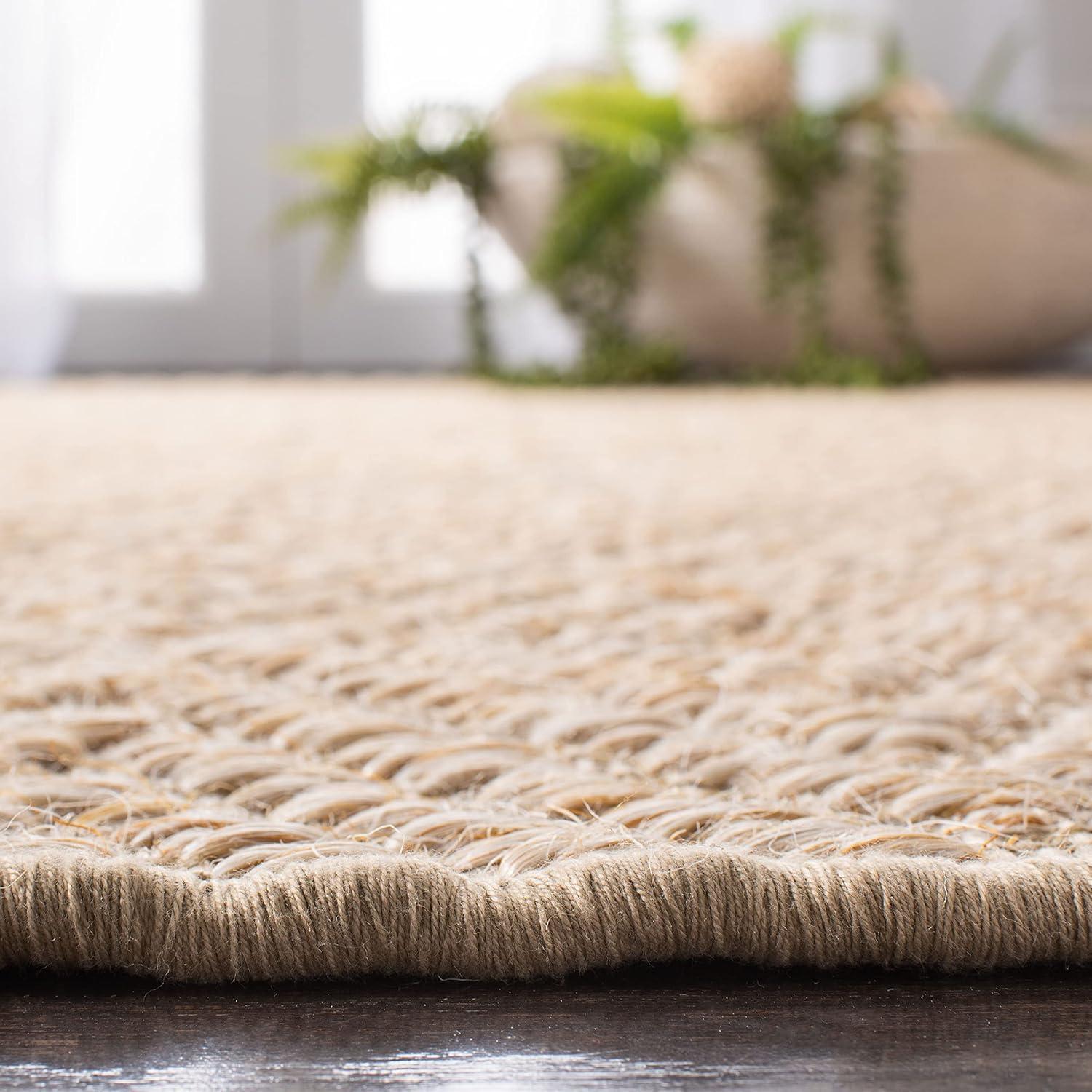 Palm Beach PAB360 Power Loomed, Jacquard Weave Indoor Accent Rug - 3'x5' - Beige/Beige - Safavieh