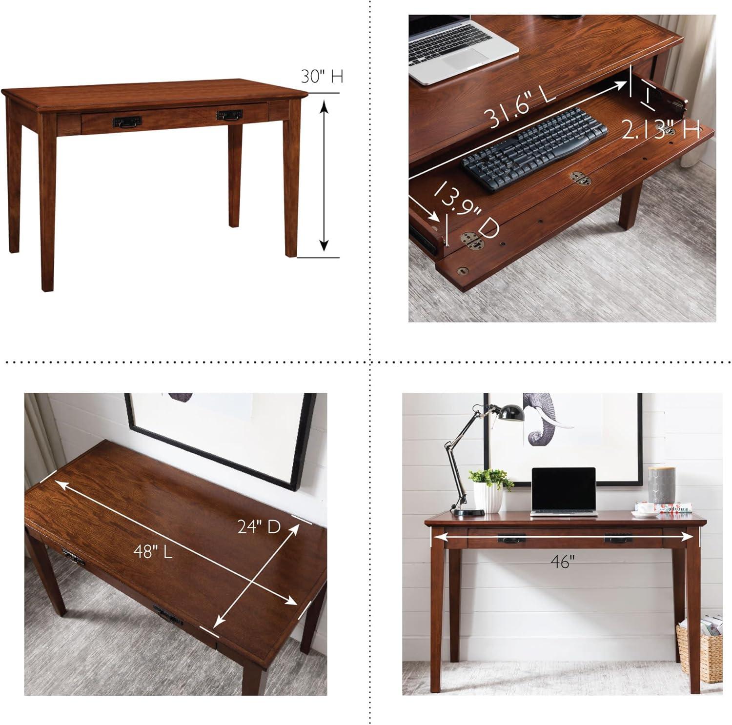 Leick Furniture Boulder Creek Mission Wood Laptop-Writing Desk in Cherry
