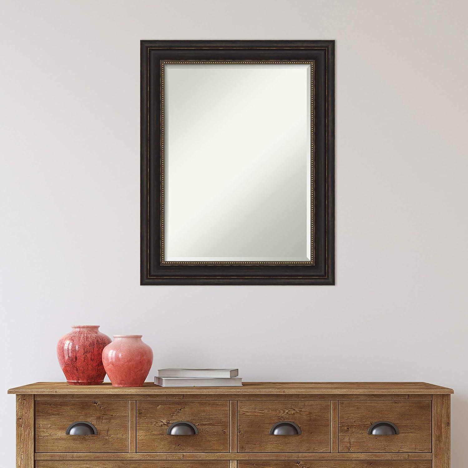 Bronze Beveled Rectangular Bathroom Vanity Mirror