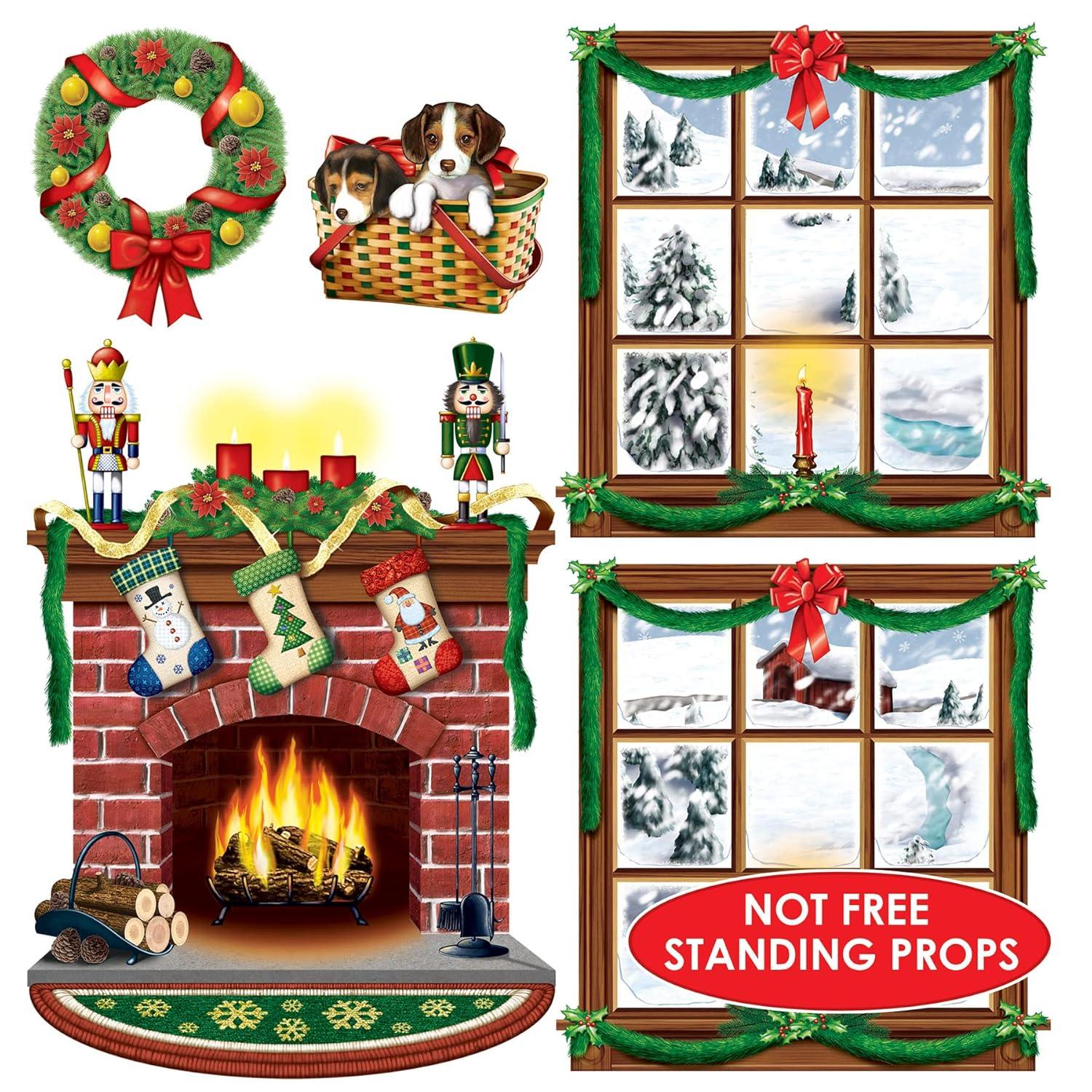 Beistle Indoor Christmas Decor Props, 15"-49", (5/Pkg) Multicolored