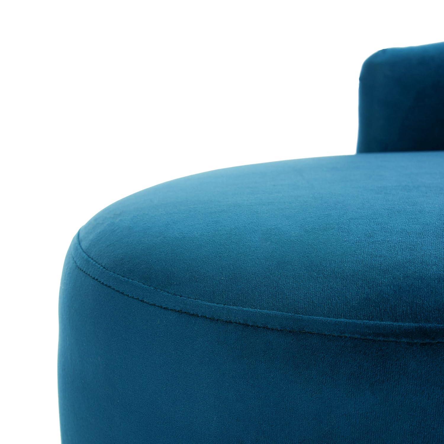 Evangeline Parisian Settee - Navy/Black - Safavieh.