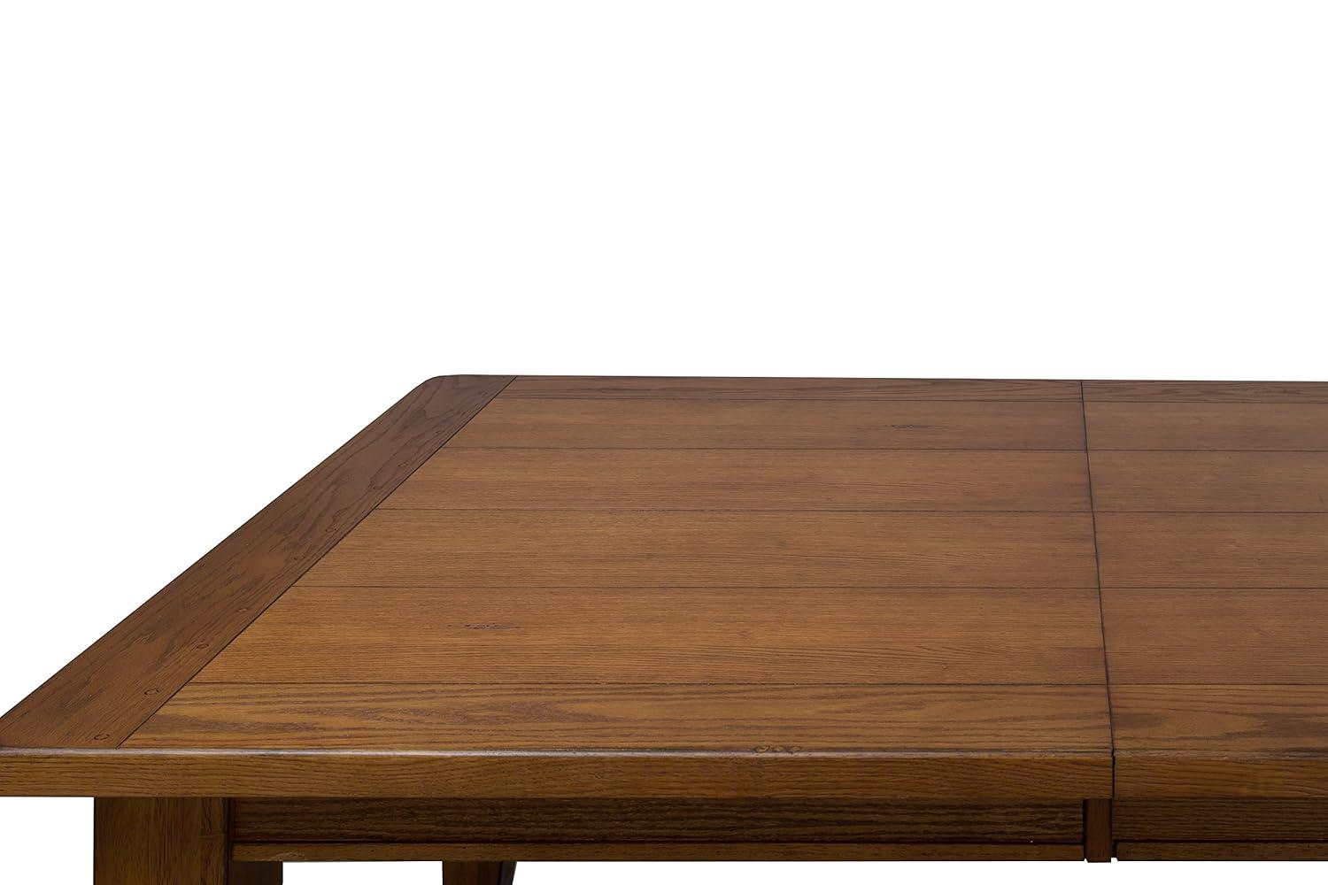 Liberty Furniture Industries Treasures Rectangular Leg Table, 44" x 108" x 30", Rustic Oak