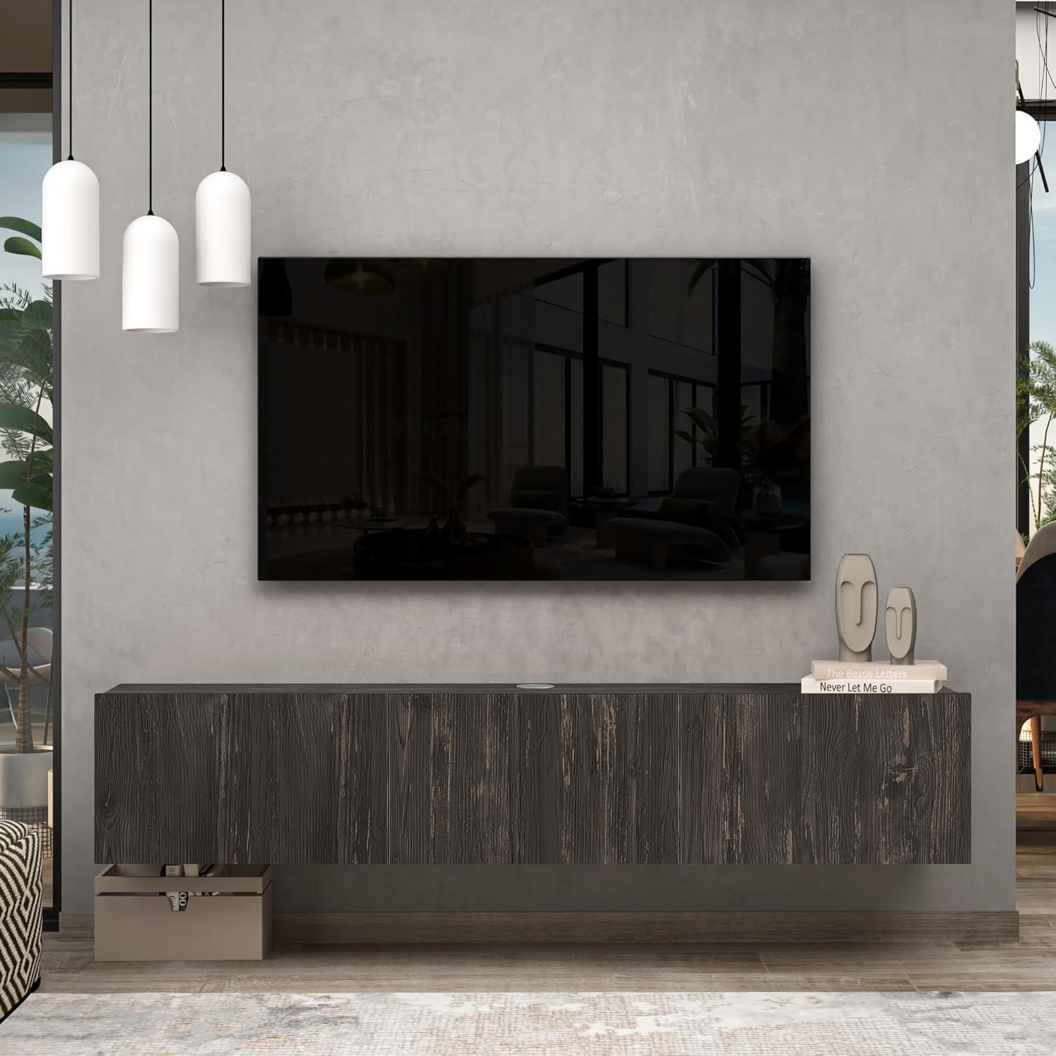 Atelier Mobili Floating TV Stand, TV Stand 65 inch, Floating TV Stand Wall Mounted