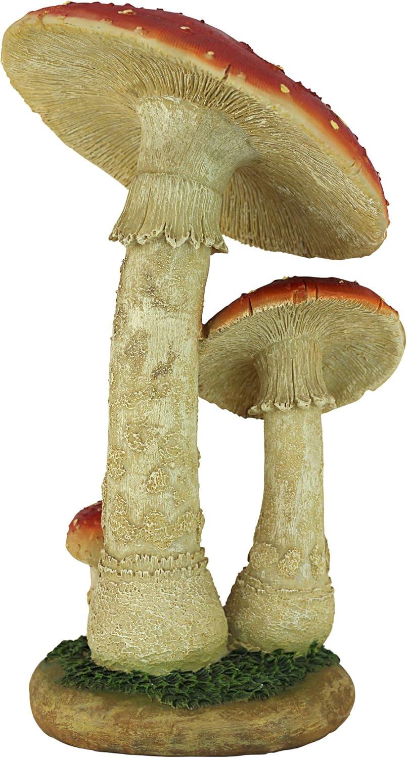 Mystic Forest Red Mushroom Statue