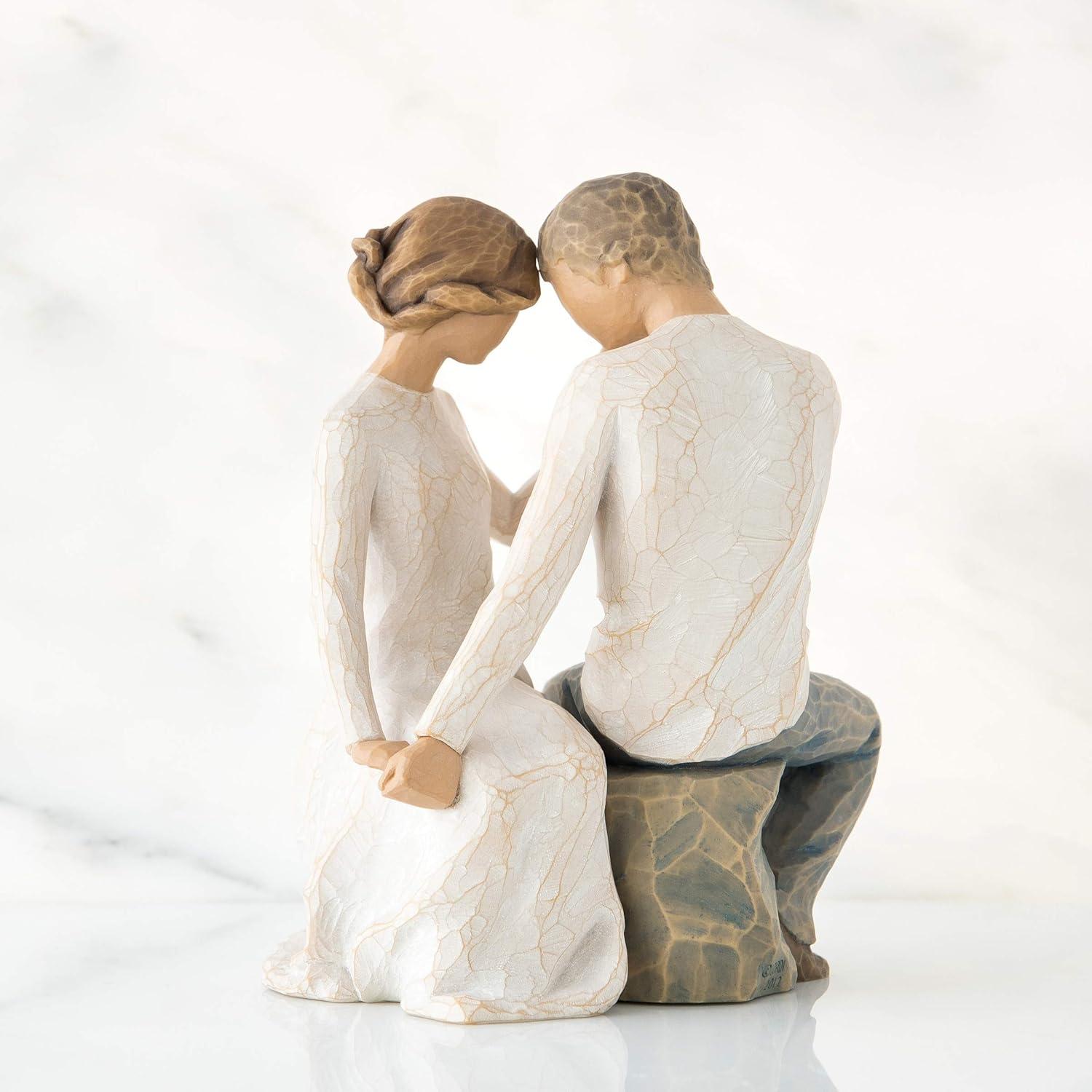 Hand-Painted Resin Romantic Couple Figurine