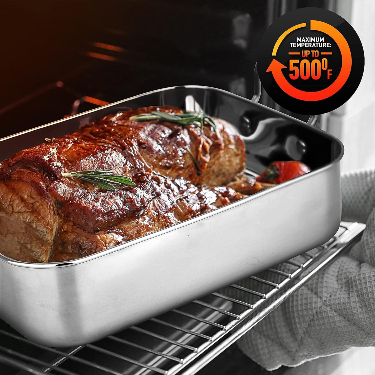 NutriChef NutriChef Non-Stick Stainless Steel Roasting Pan