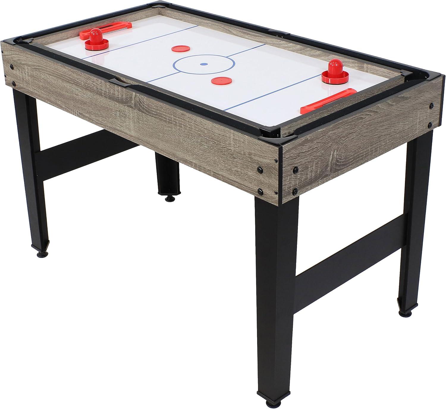 Sunnydaze 10-in-1 Multi-Game Table with Billiards, Foosball, Hockey, Ping Pong, Chess, Checkers, Backgammon, Shuffleboard, Bowling, and Cards - 49.5"