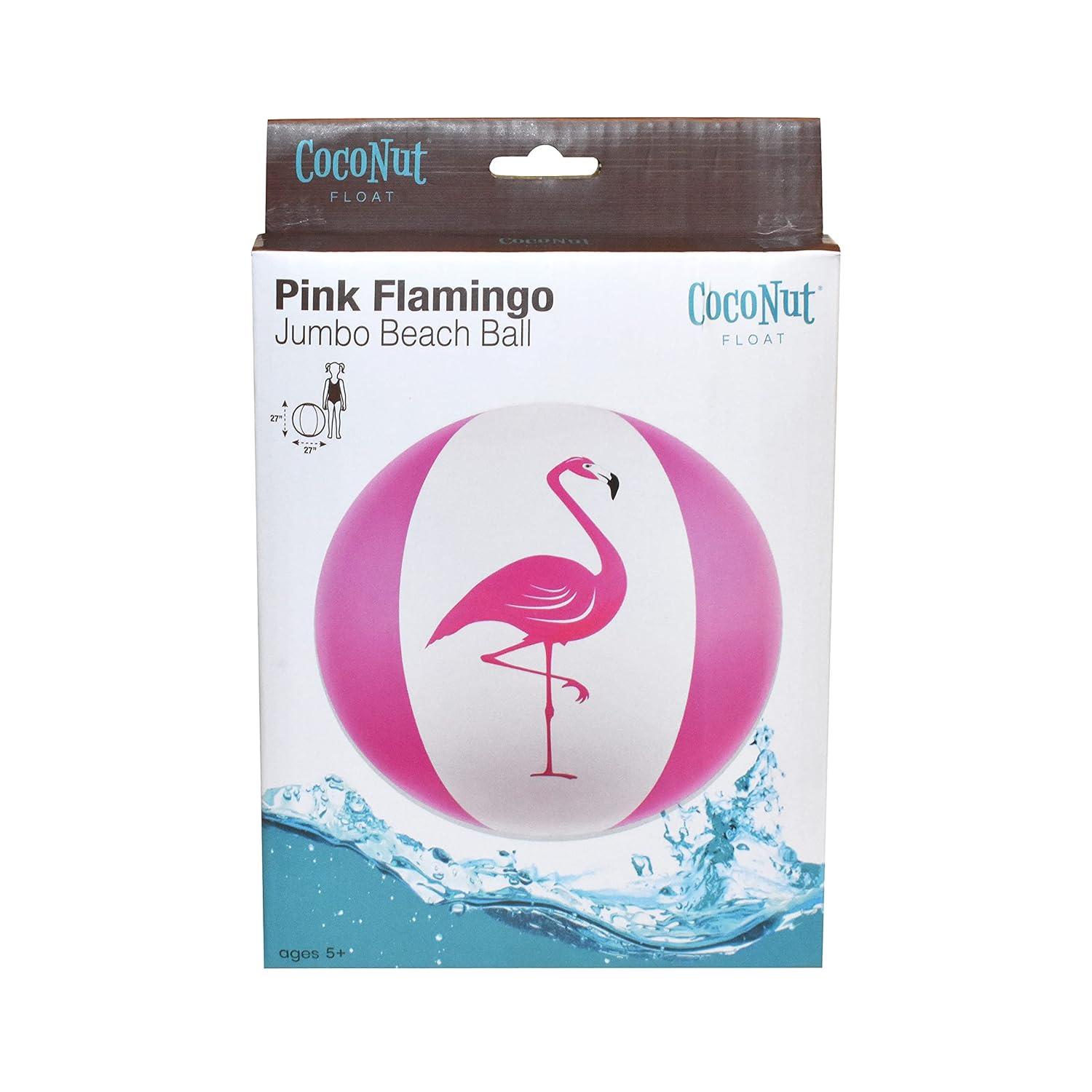 CocoNut Outdoor 27" Jumbo Beach Ball (3-Pack) - Pink Flamingo