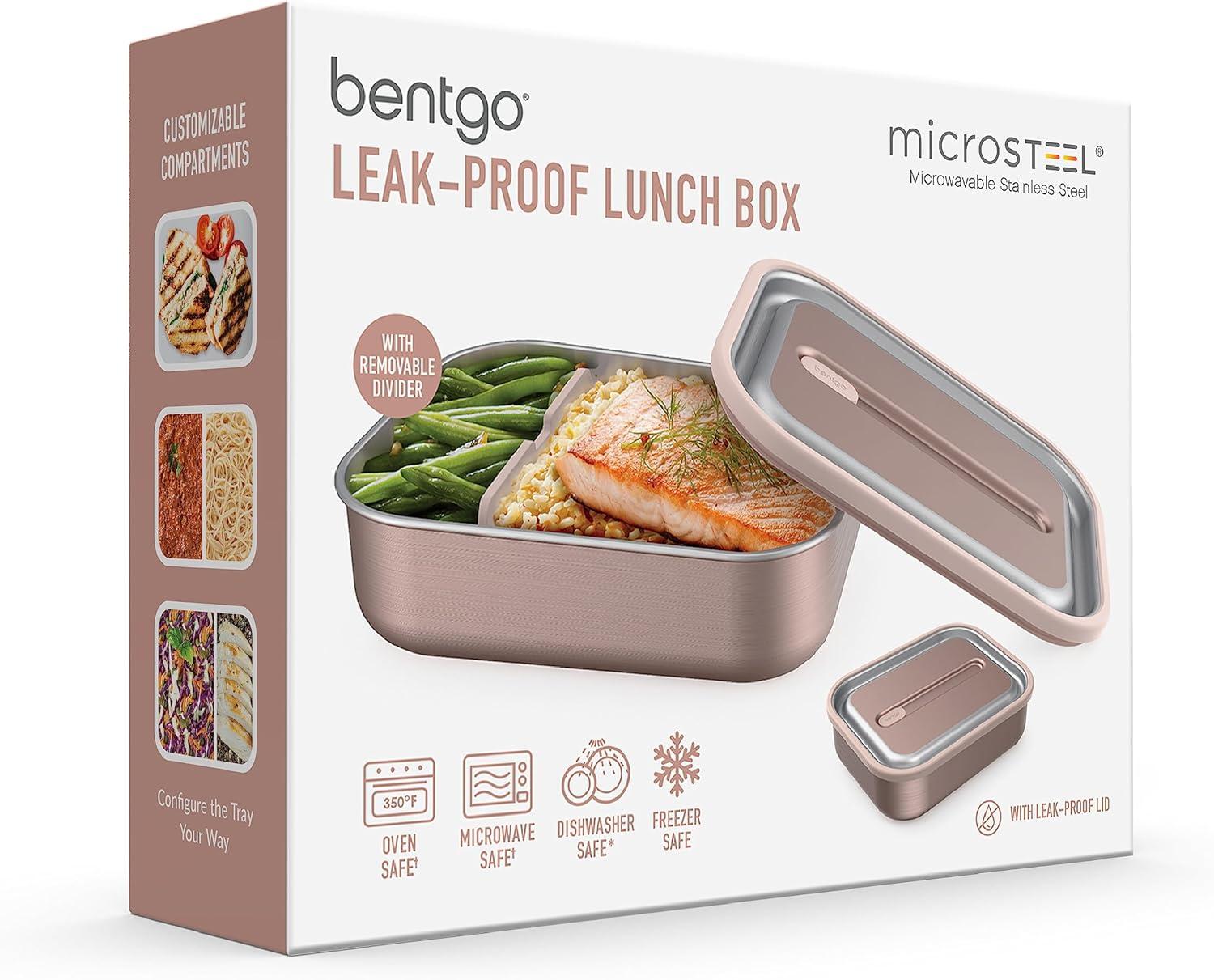 Rose Gold Stainless Steel Leak-Proof Bento Lunch Box