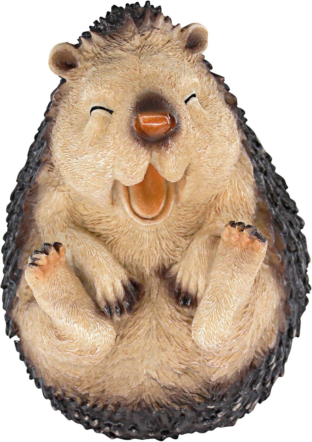 Design Toscano Small Roly-Poly Laughing Hedgehog Statue