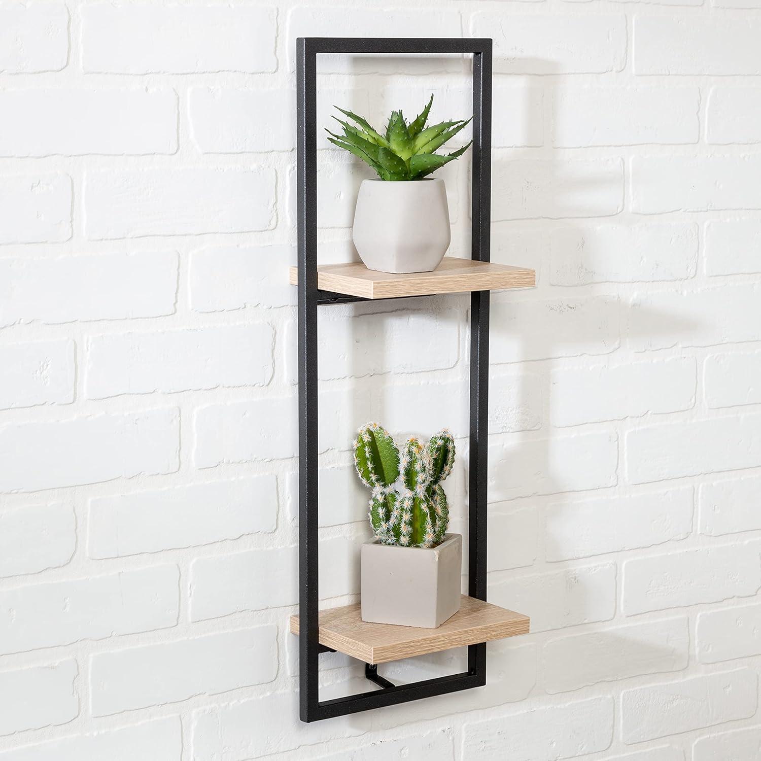 Honey Can Do Double Floating Wall Shelf