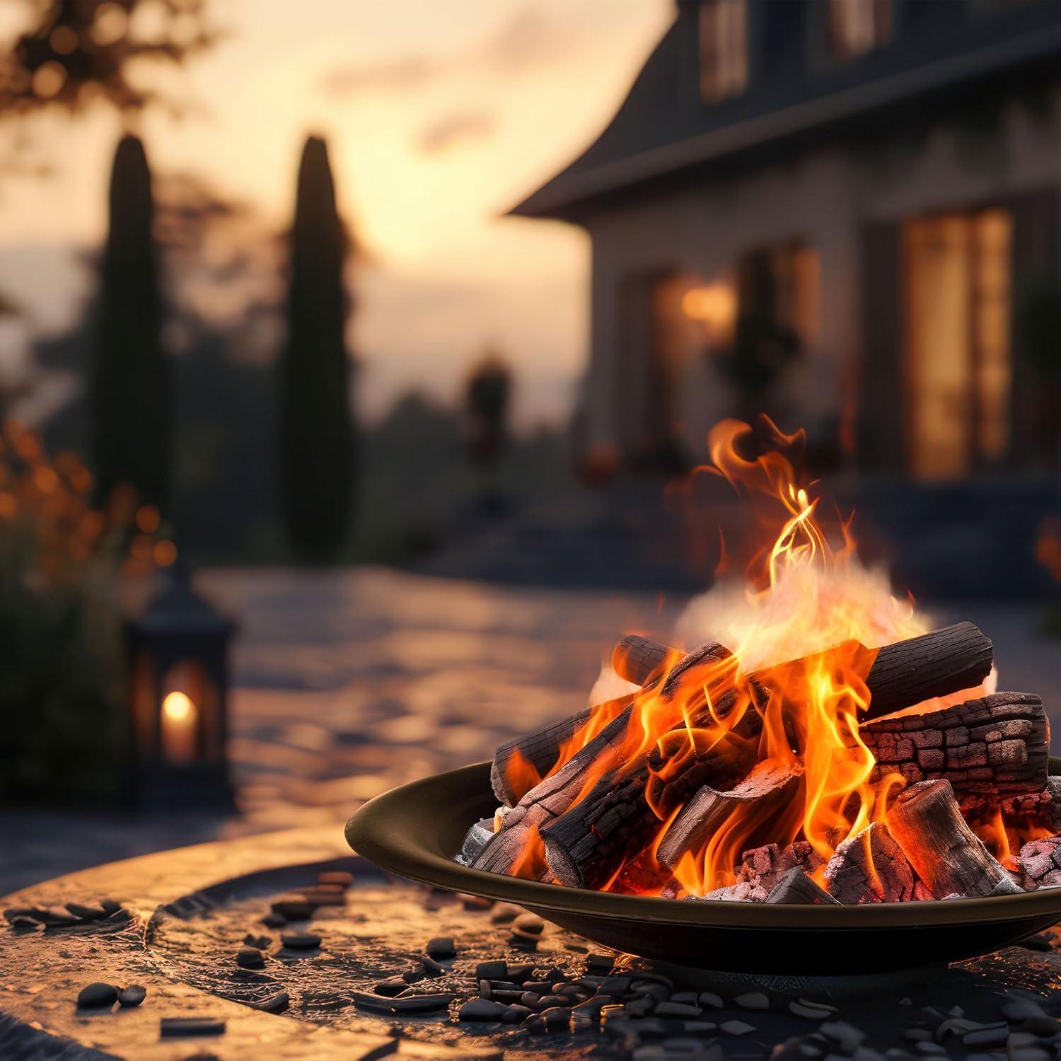Pure Garden Fire Bowl - 24in Firepit Insert for DIY Fire Ring or Replacement - High Temp Finish Fire Pit Bowl - Fire Pits for Outside Wood Burning by Pure Garden