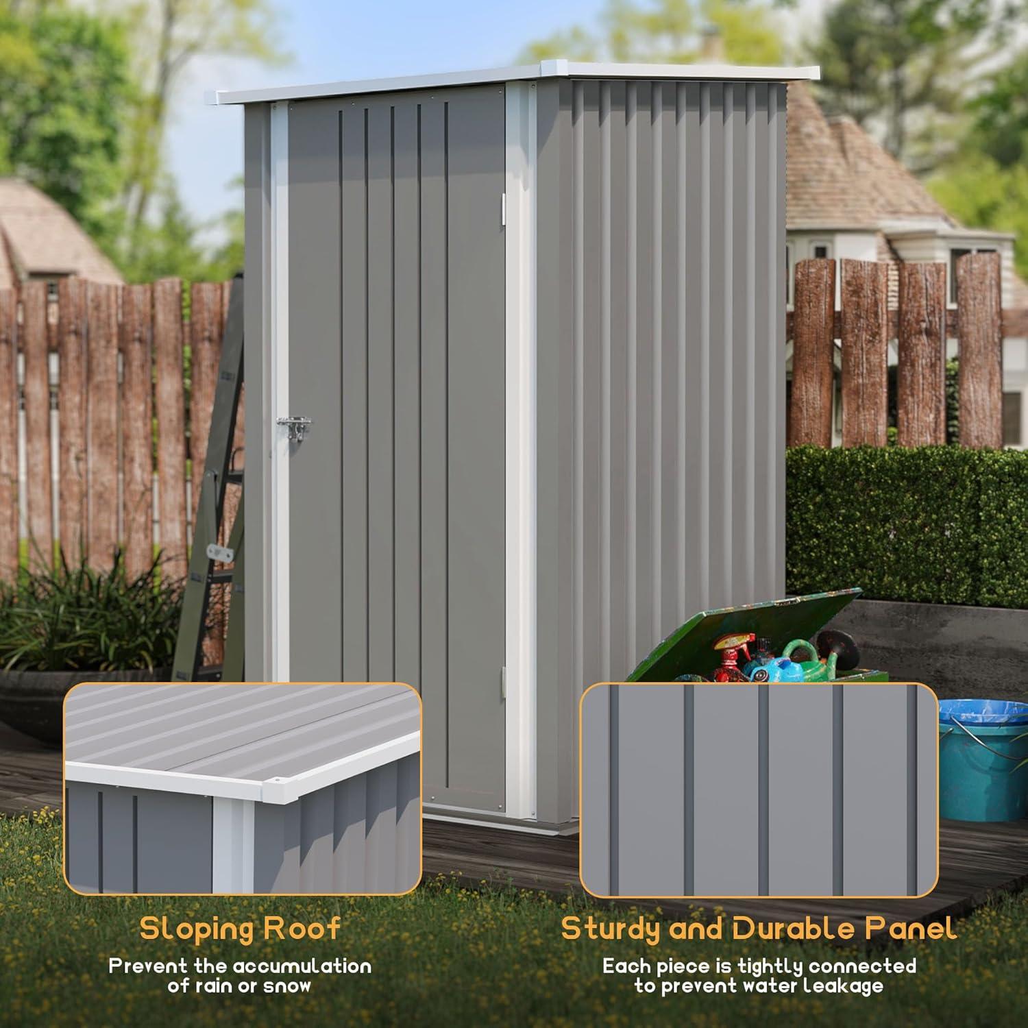 Patiowell 3-ft x 3-ft Galvanized steel Storage Shed