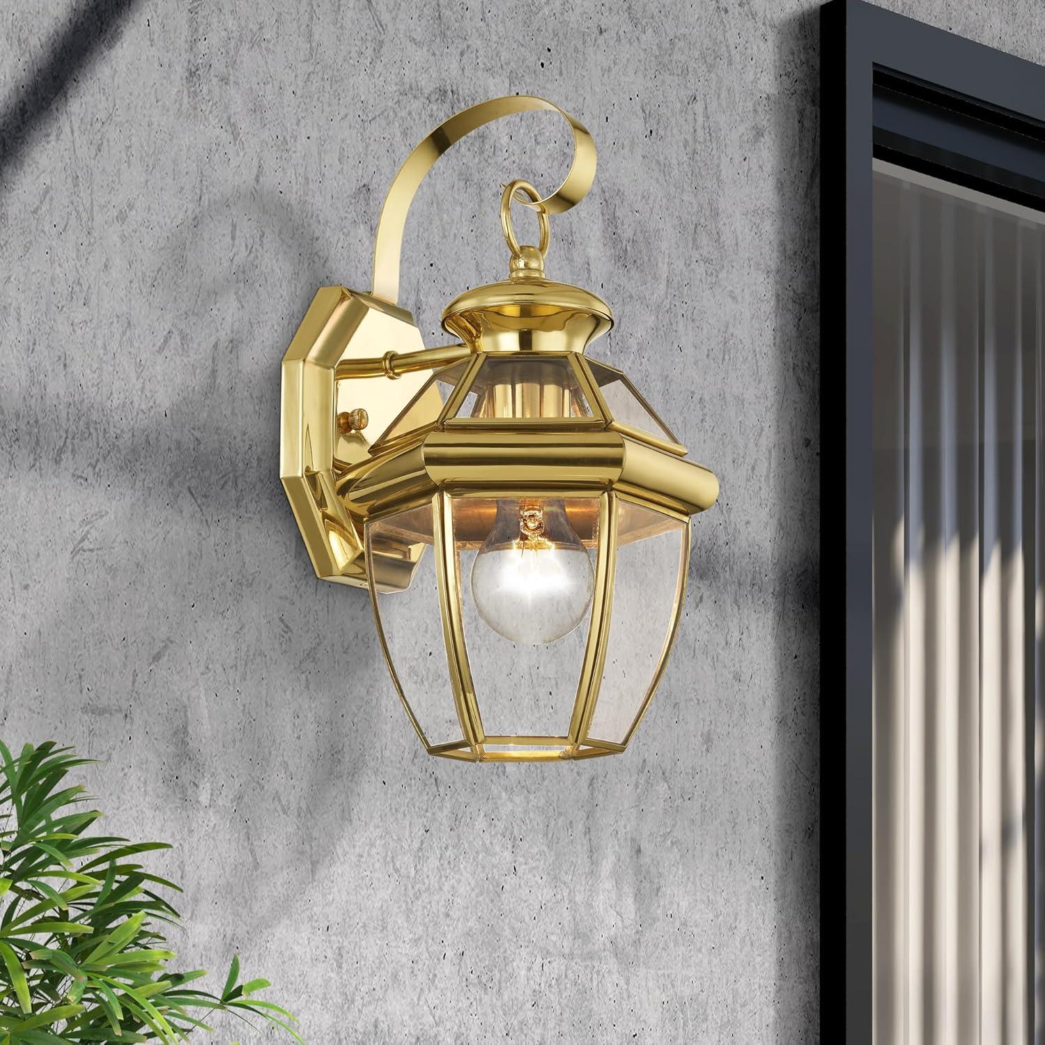 Livex Lighting Monterey 1 - Light Wall Light in  Polished Brass