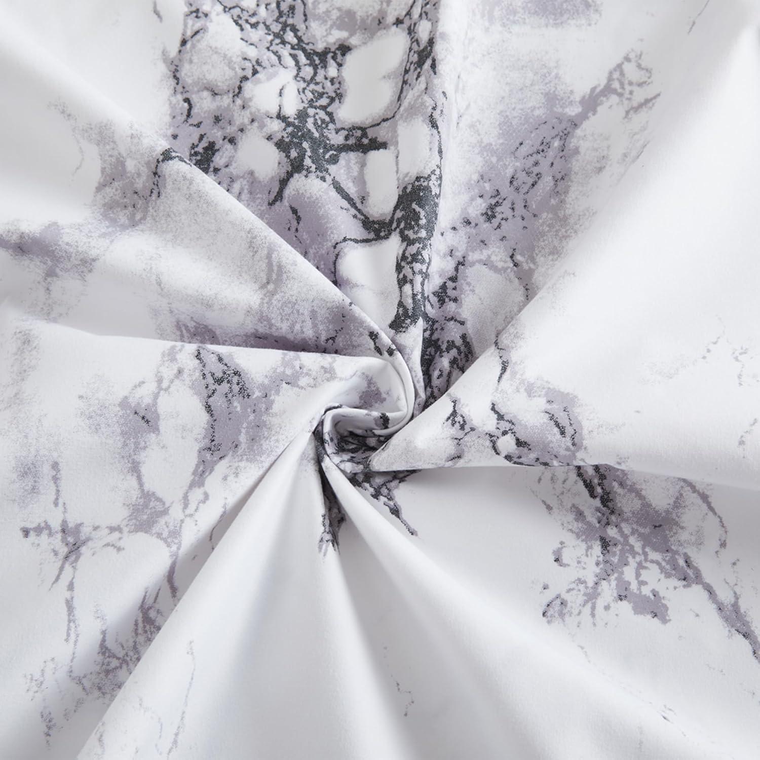 Marina Decoration Percale Machine Printed Marble Sheet Set