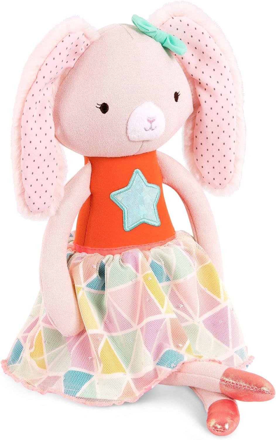 15" Pastel and Orange Plush Bunny with Star Outfit