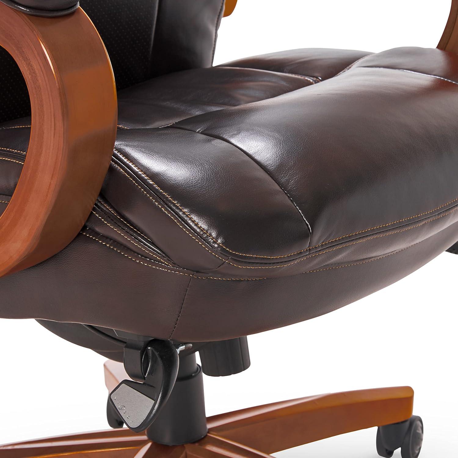 La-Z-Boy Big and Tall Trafford Executive Office Chair with AIR Ergonomic Support Technology, High Back Ergonomic Chair with Lumbar Support, Bonded Leather & Reviews | Wayfair