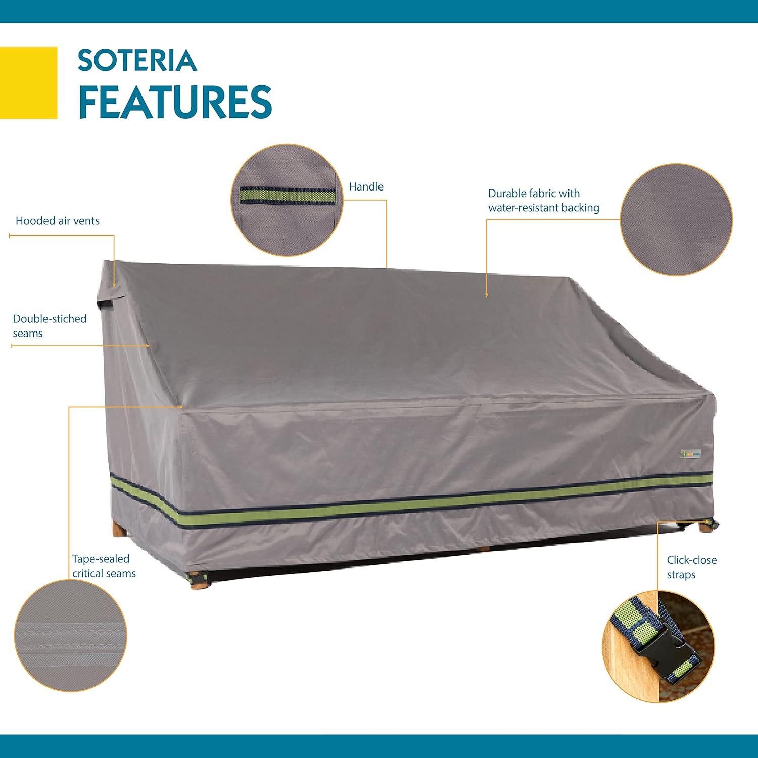 Duck Covers Soteria Waterproof 104 Inch Patio Sofa Cover