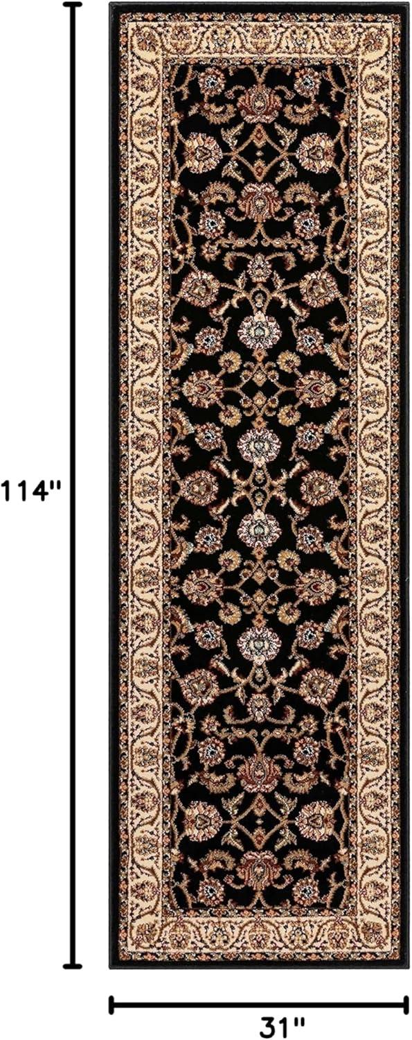 Noble Sarouk Red Persian Floral Oriental Formal Traditional Rug 3x10 ( 2'7" x 9'6" Runner ) Modern Contemporary Transitional Soft Rug